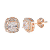 Rosa White Stud Earrings for Everyday Elegance